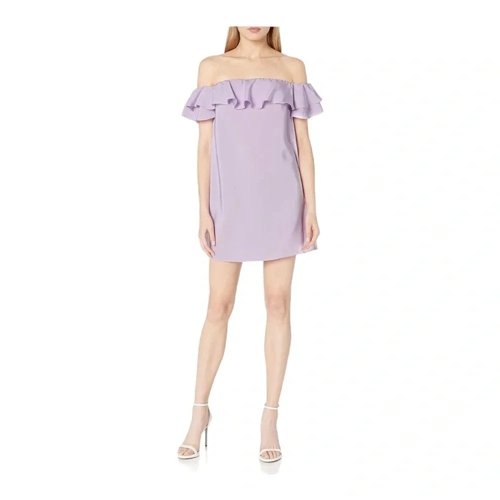 AMANDA‎ UPRICHARD Silk Off The Shoulder Dress size Medium